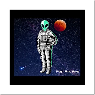 Alien Naut Space Journey Pop Art Ave 2021 Posters and Art